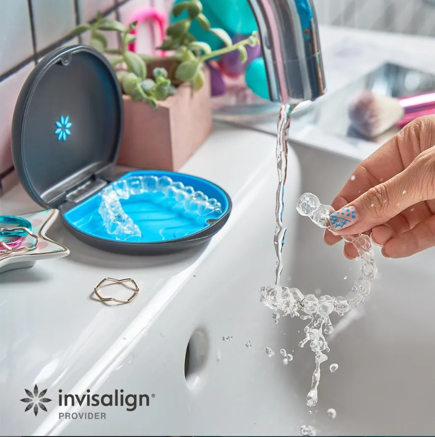 Invisalign aligner care at home