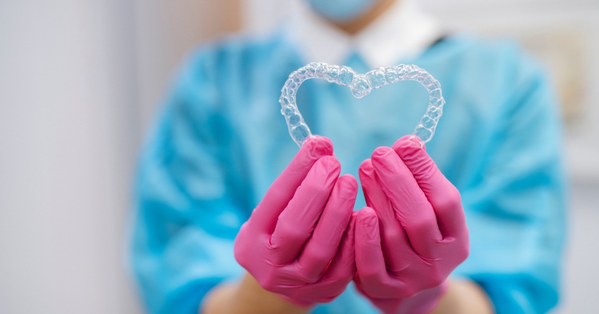 Patient smiling during an orthodontic consultation