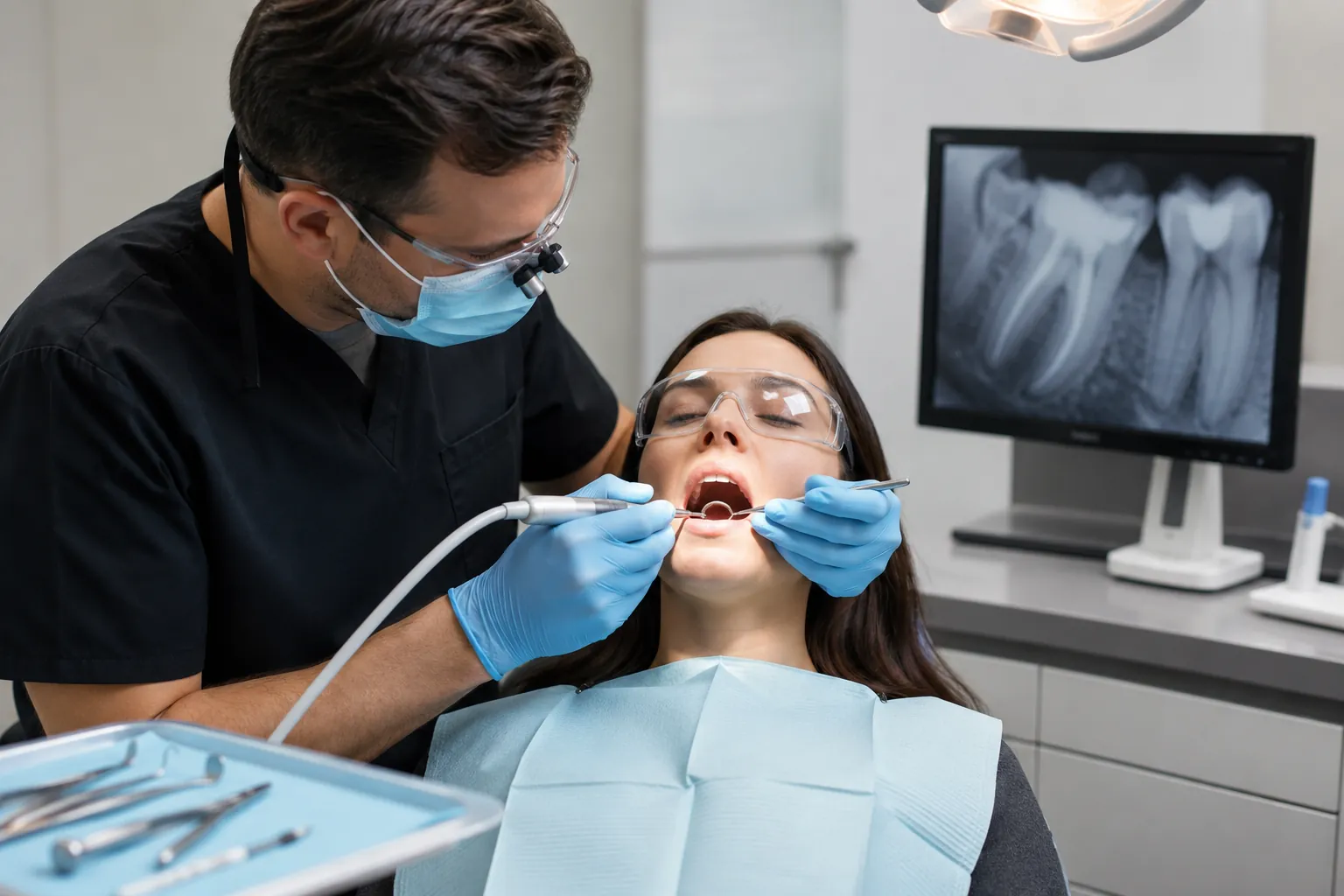 Root canal procedure at Able Family Dental