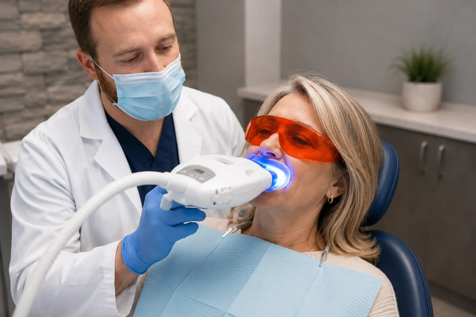 Teeth whitening treatment at Able Family Dental